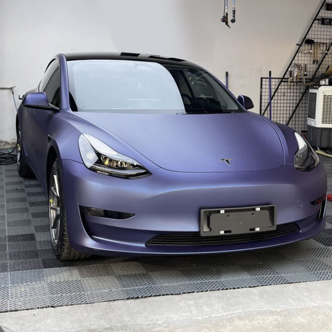 Matte Midnight Blue Vinyl Wrap Restyling Film - Image 2