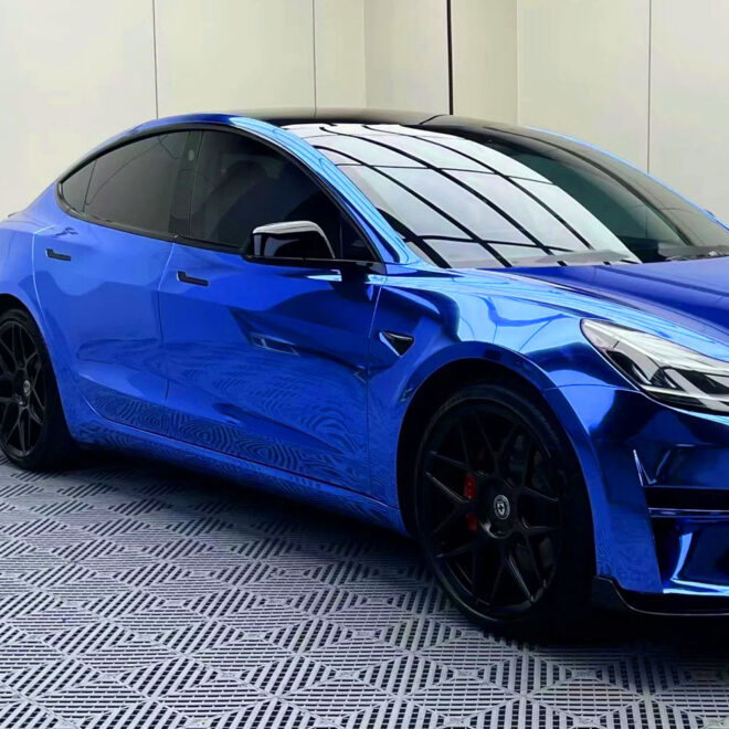 Color Paint Protection Film Super Chrom Nile Blue - Image 4