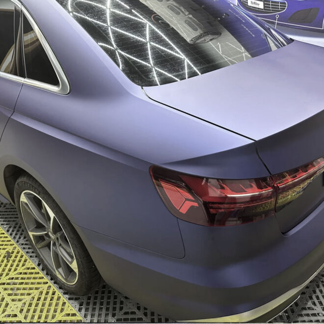 Matte Midnight Blue Vinyl Wrap Restyling Film - Image 3