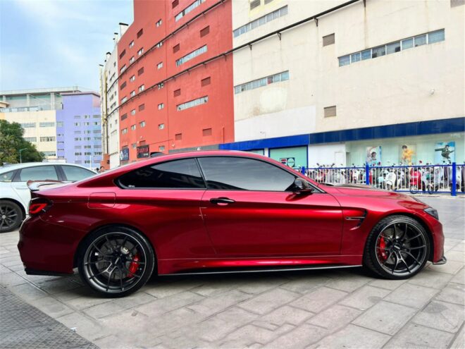 Color Paint Protection Film Liquid Metal Red - Image 4
