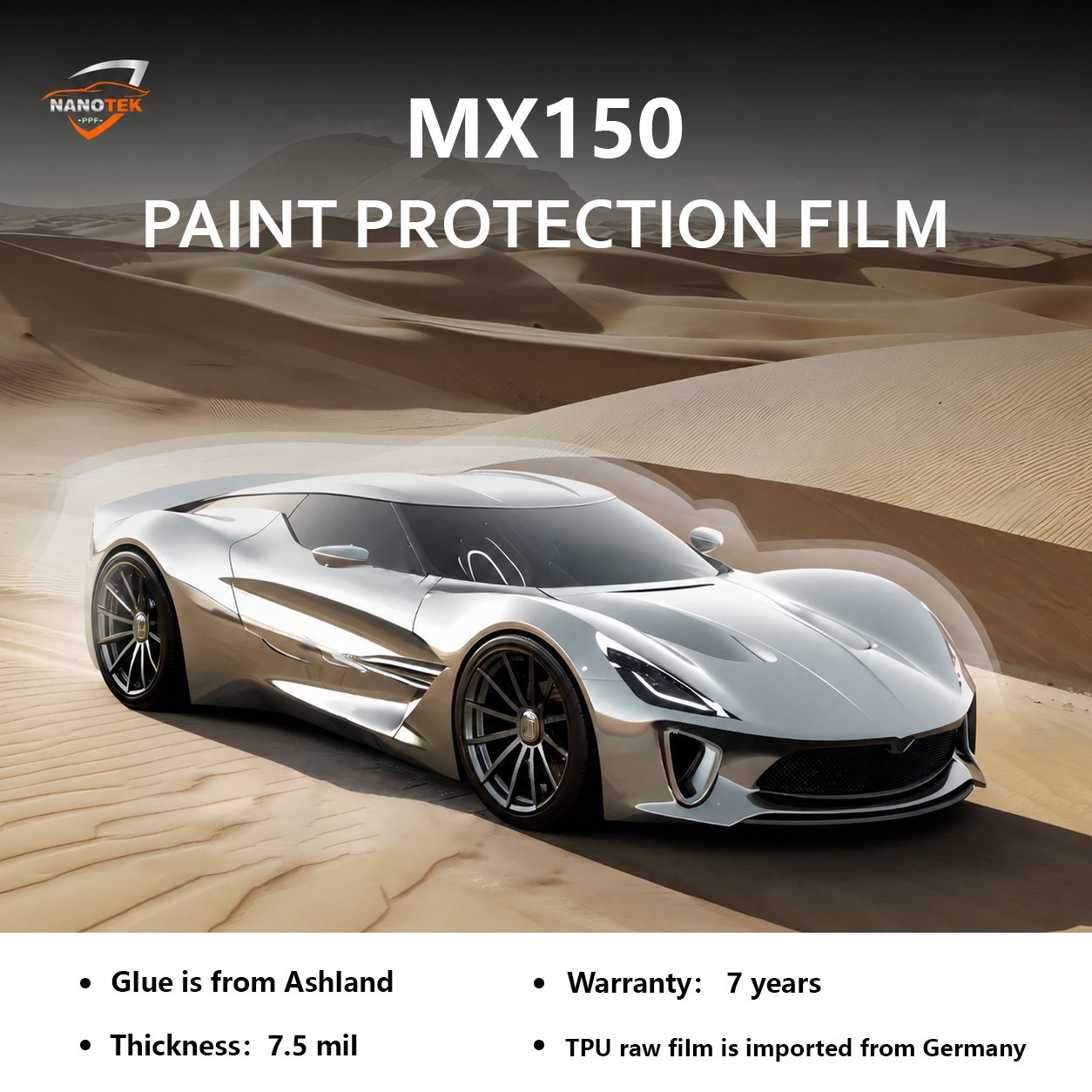 Clear Bra PPF Paint Protection Film MX150