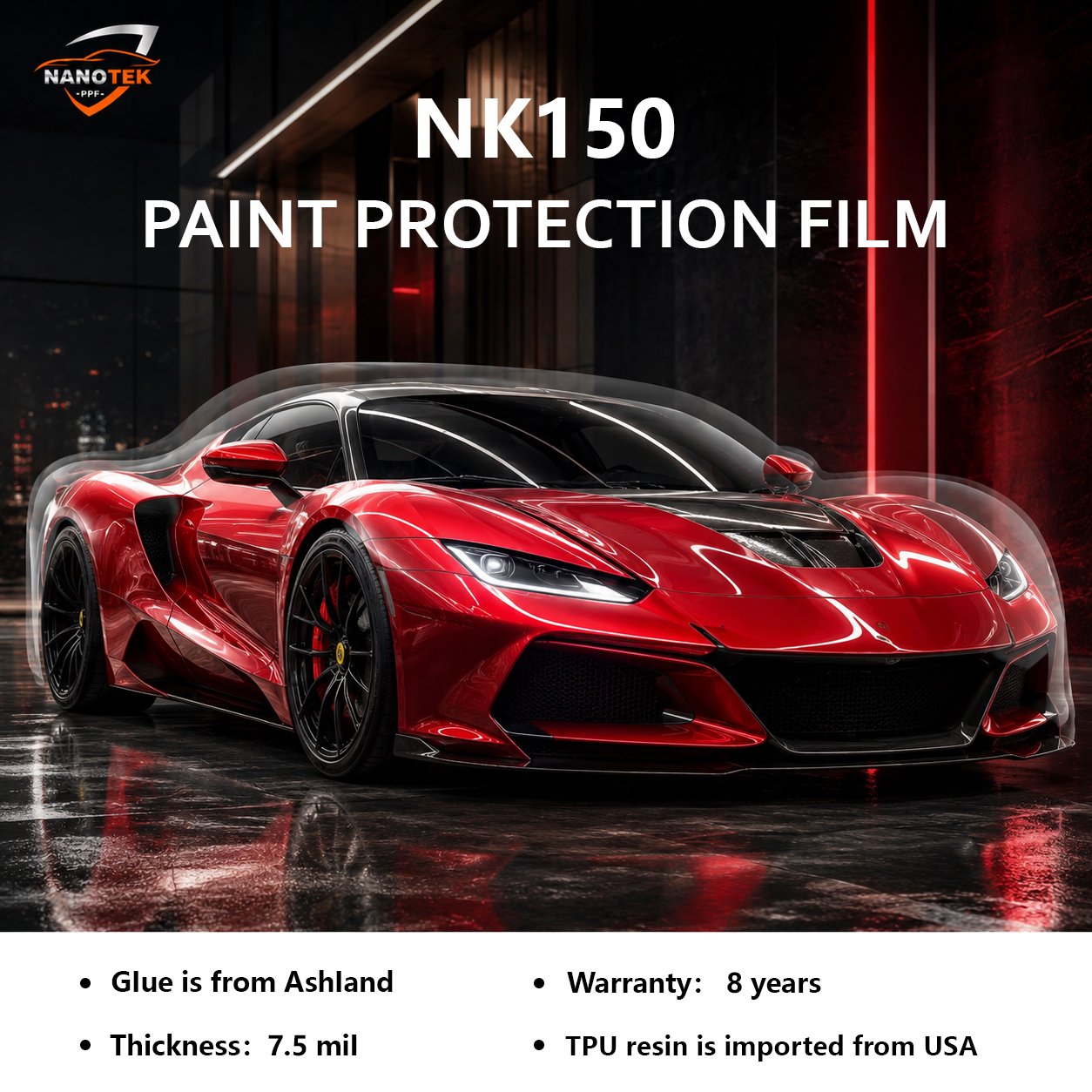 Clear Paint Protection NK150 7.5MIL