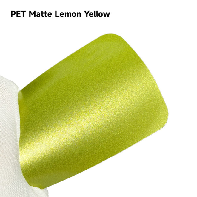 Matte Lemon Yellow Car Wrap Film