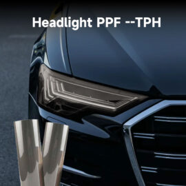 TPH Paint Protection Film Headlight Dark Grey Glitter