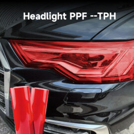 TPH Headlight Paint Protection Film Dark Grey Glitter