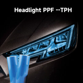 Light Blue Headlight PPF Protection Film