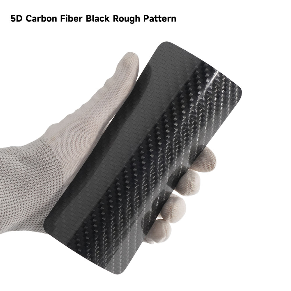 Color Paint Protection Film 5D Carbon Fiber Black Rough Pattern