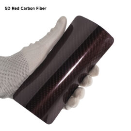 Color Paint Protection Film 5D Red Carbon Fiber