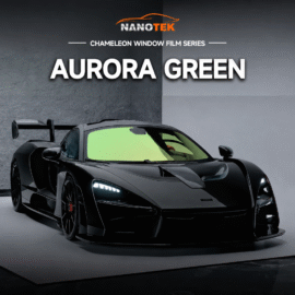 70% VLT Chameleon Window Film 2 Mil – Aurora Green