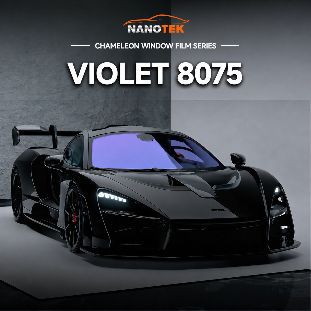 81% VLT Chameleon Window Film 2 Mil - VLOLET 8075