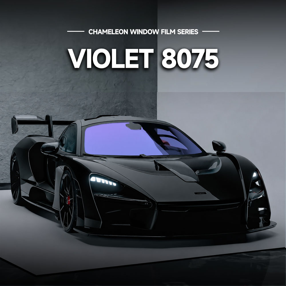 81% VLT Chameleon Window Film 2 Mil - VLOLET 8075