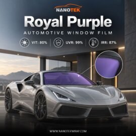 80% VLT Chameleon Window Film 2 Mil – Royal Purple