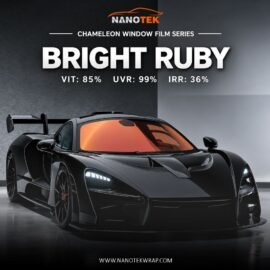 85% VLT Chameleon Window Film 2 Mil – Bright Ruby