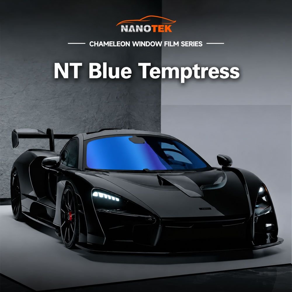 61.4% VLT Chameleon Window Film 2 Mil - Blue Enchantress